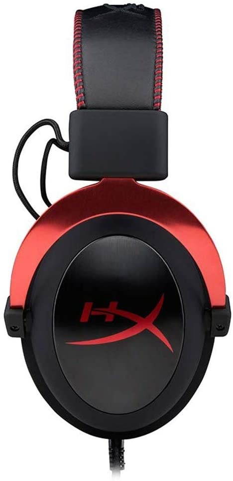 HyperX Cloud II - Gaming Headset, 7.1 Surround Sound, Memory Foam Ear Pads, Durable Aluminum Frame, Detachable Microphone, Works with PC, PS4, Xbox One - Red