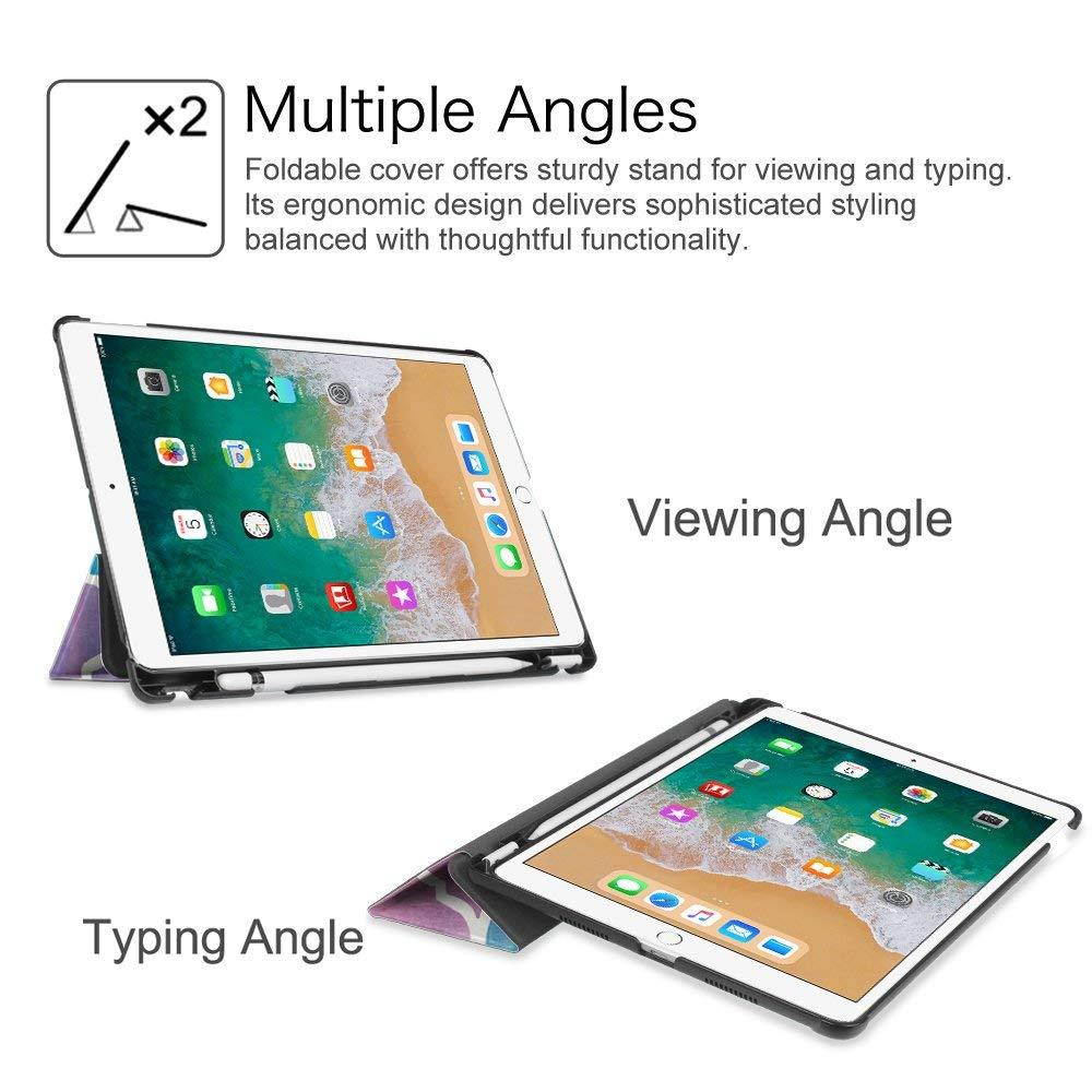 Fintie iPad Pro 10.5 Case with Built-in Apple Pencil Holder - [SlimShell] Ultra Lightweight Standing Protective Cover with Auto Wake/Sleep for Apple iPad Pro 10.5 Inch 2017 Tablet, Moroccan Love