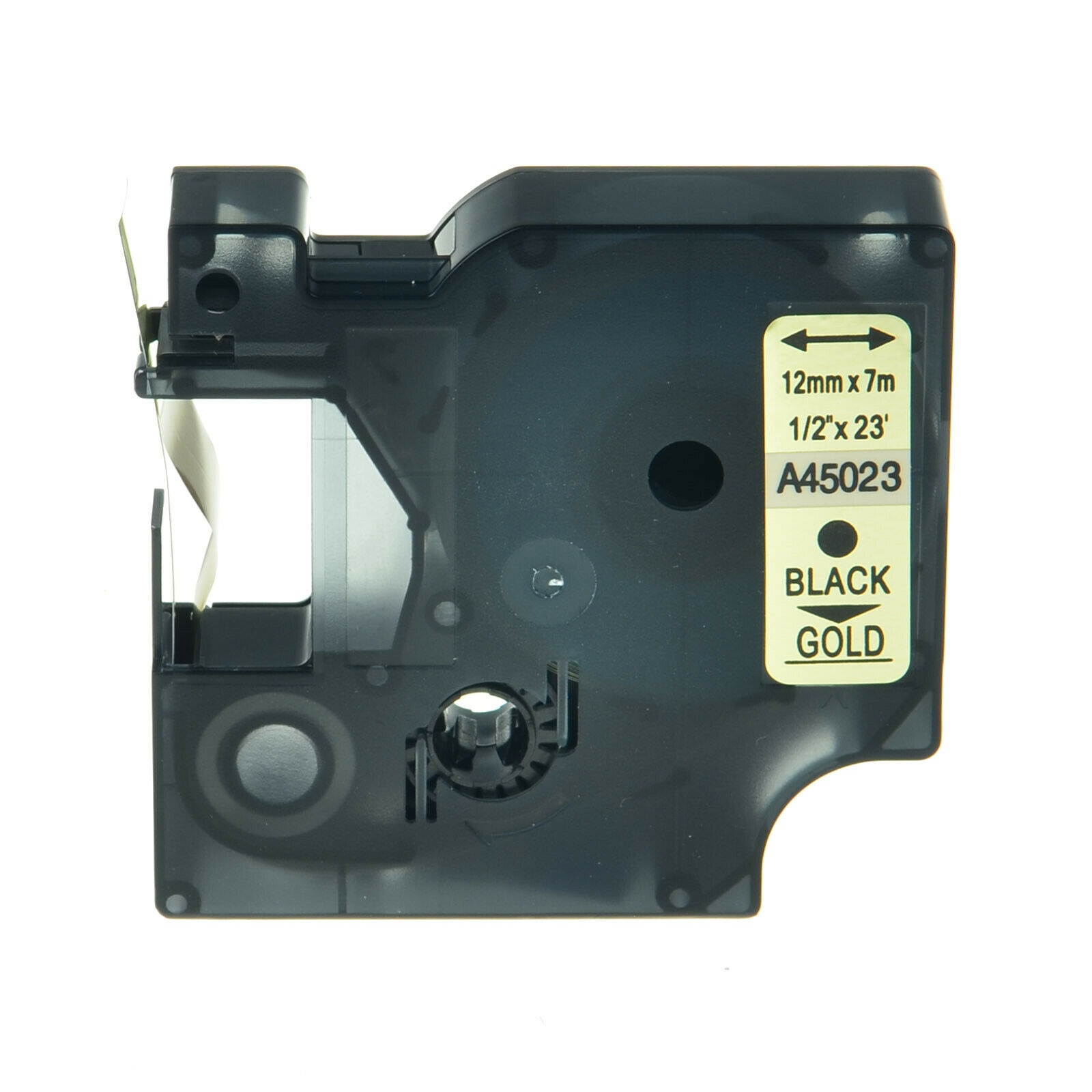 4PK Black on Gold Label Tape 1/2" For DYMO D1 45023 LabelManager 160 450D