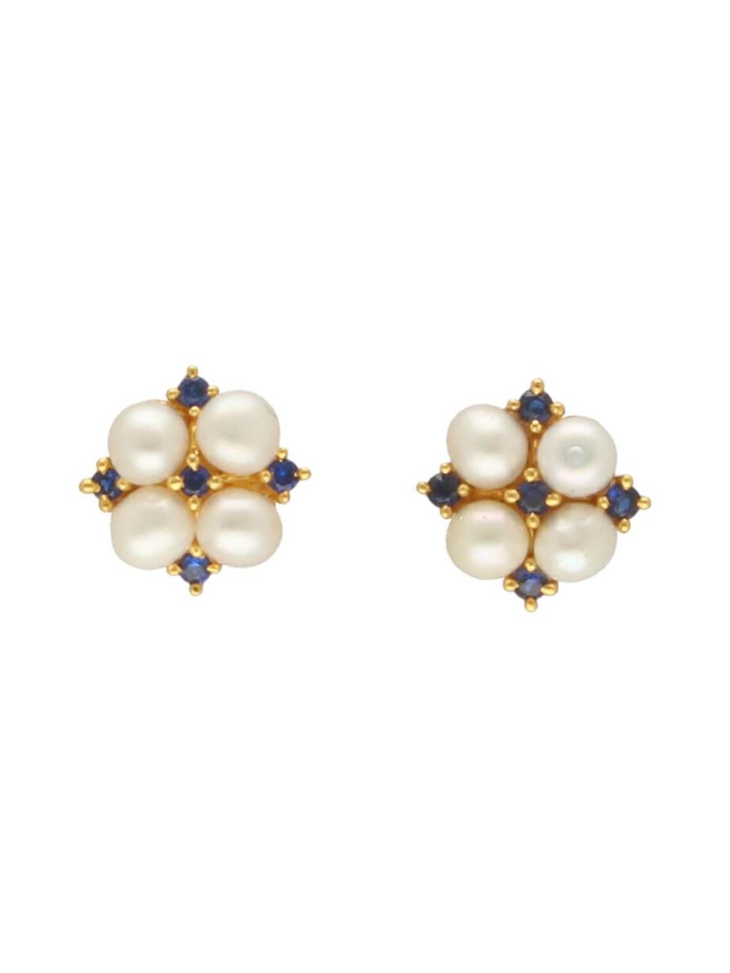 Sri Jagdamba Pearls 22k Dhruv Gold Earrings