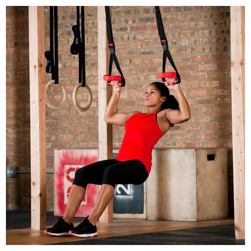 Sunny Health & Fitness Lat Pull Down Attachment Pulley System for Power Racks