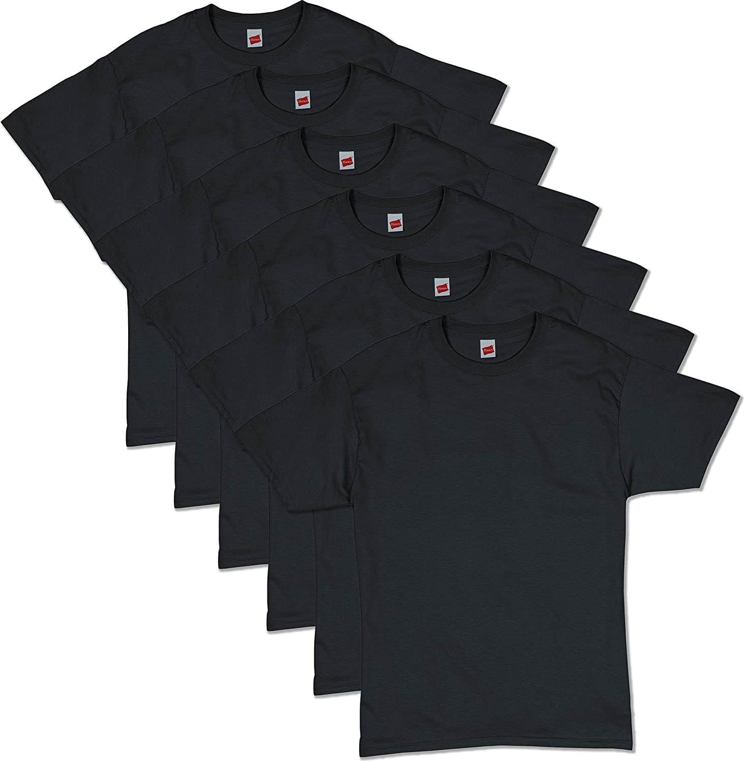 Hanes Men's ComfortSoft Short Sleeve T-Shirt (6 Pack)