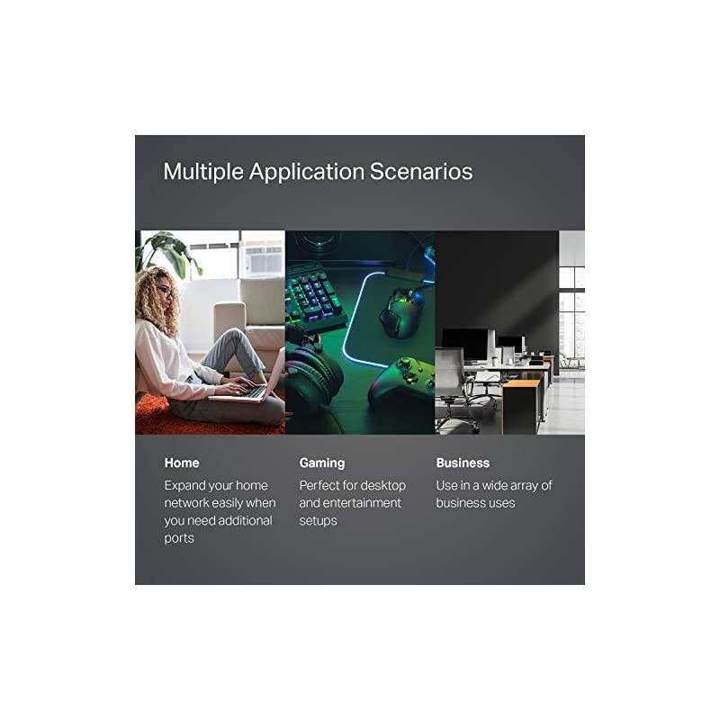 TL-SG105 | 5 Port Gigabit Unmanaged Ethernet Network Switch, Ethernet Splitter | Plug & Play | Fanless Metal Design | Shielded Ports | Traffic Optimization | Limited Lifetime Protection