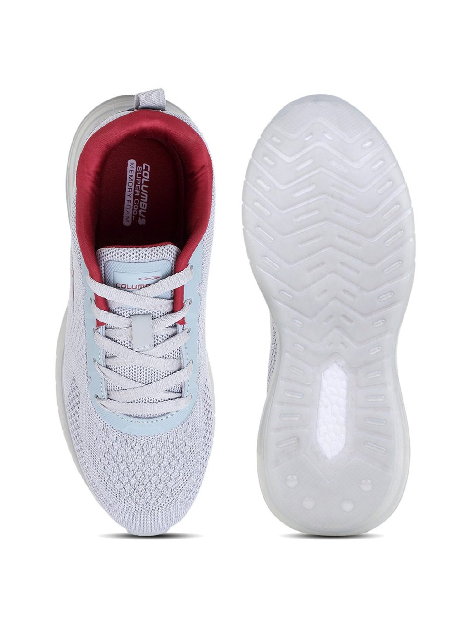 Columbus Men's Grey Running Shoes