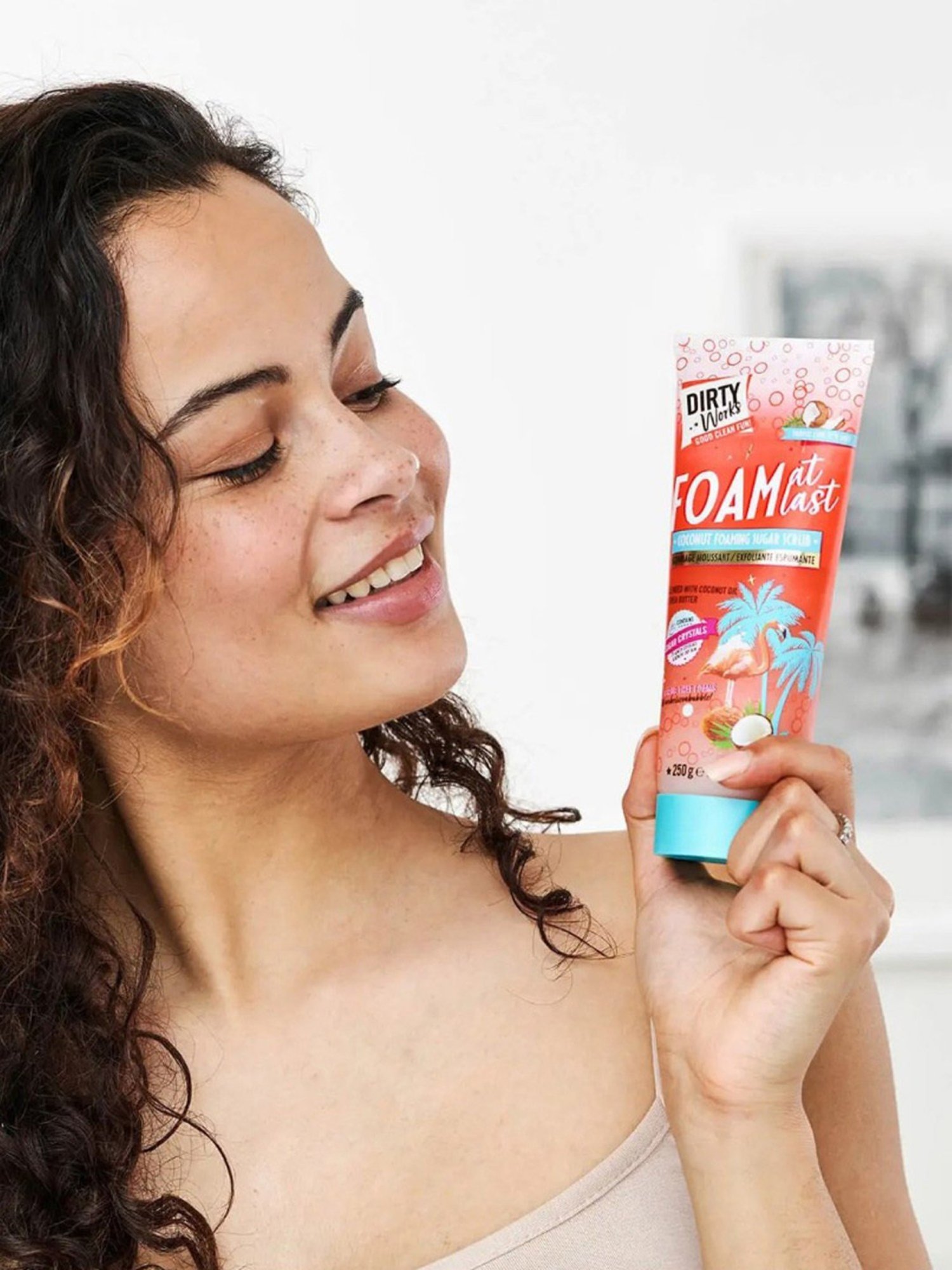 Dirty Works Coconut Foaming Sugar Scrub - 250 gm