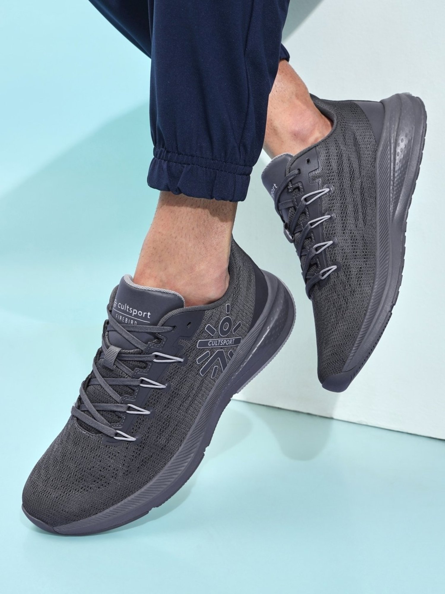 Cultsport Men's Firebird Grey Running Shoes