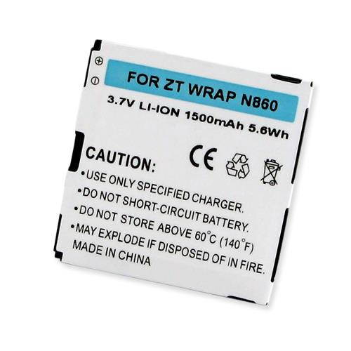 ZTE N860 Cell Phone Battery (Li-Ion 3.7V 1500mAh) Rechargable Battery - Replacement For ZTE LI3712T42P3H374141 Cellphone Battery