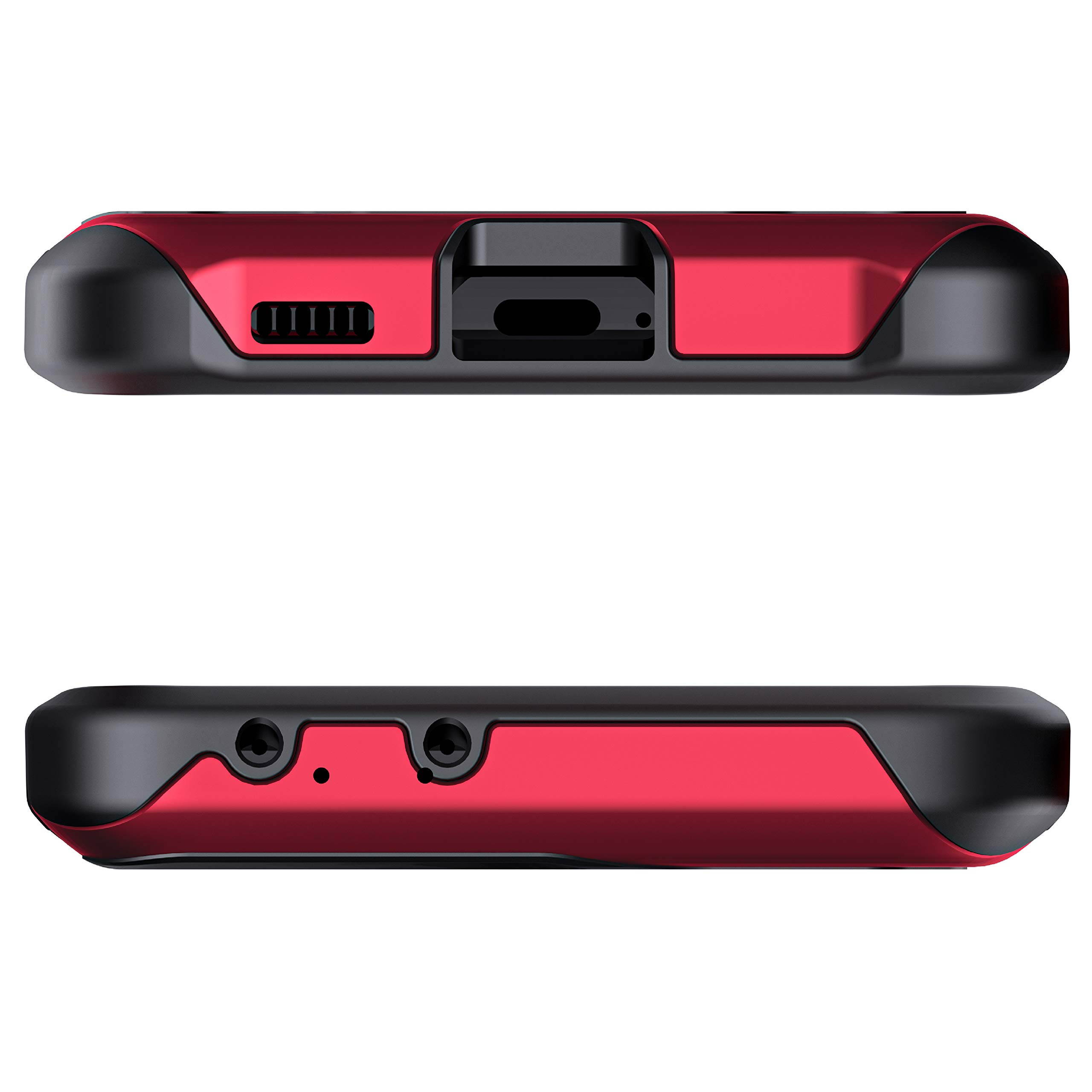 Ghostek Atomic Slim Designed for Galaxy S21 Ultra Case with Protective Metal Bumper Made of Super Tough Lightweight Military Grade Aluminum Alloy for 2021 Galaxy S21 Ultra 5G (6.8 Inch) (Phantom Red)