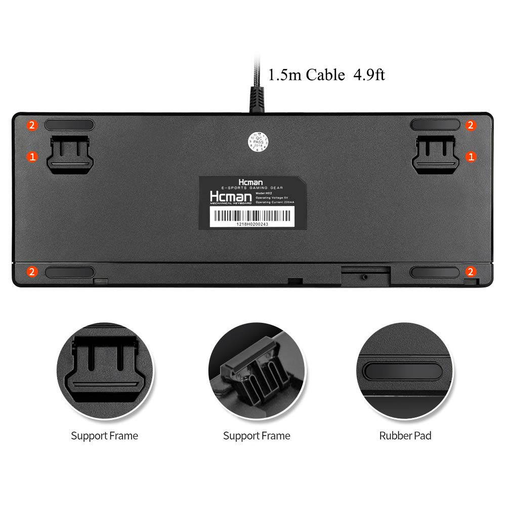 Glorious Modular Mechanical Gaming Keyboard (GMMK)- Barebone Edition (DIY Assembly Required) (Full Size, Black) + Glorious Black Aura Keycaps (Bundle)