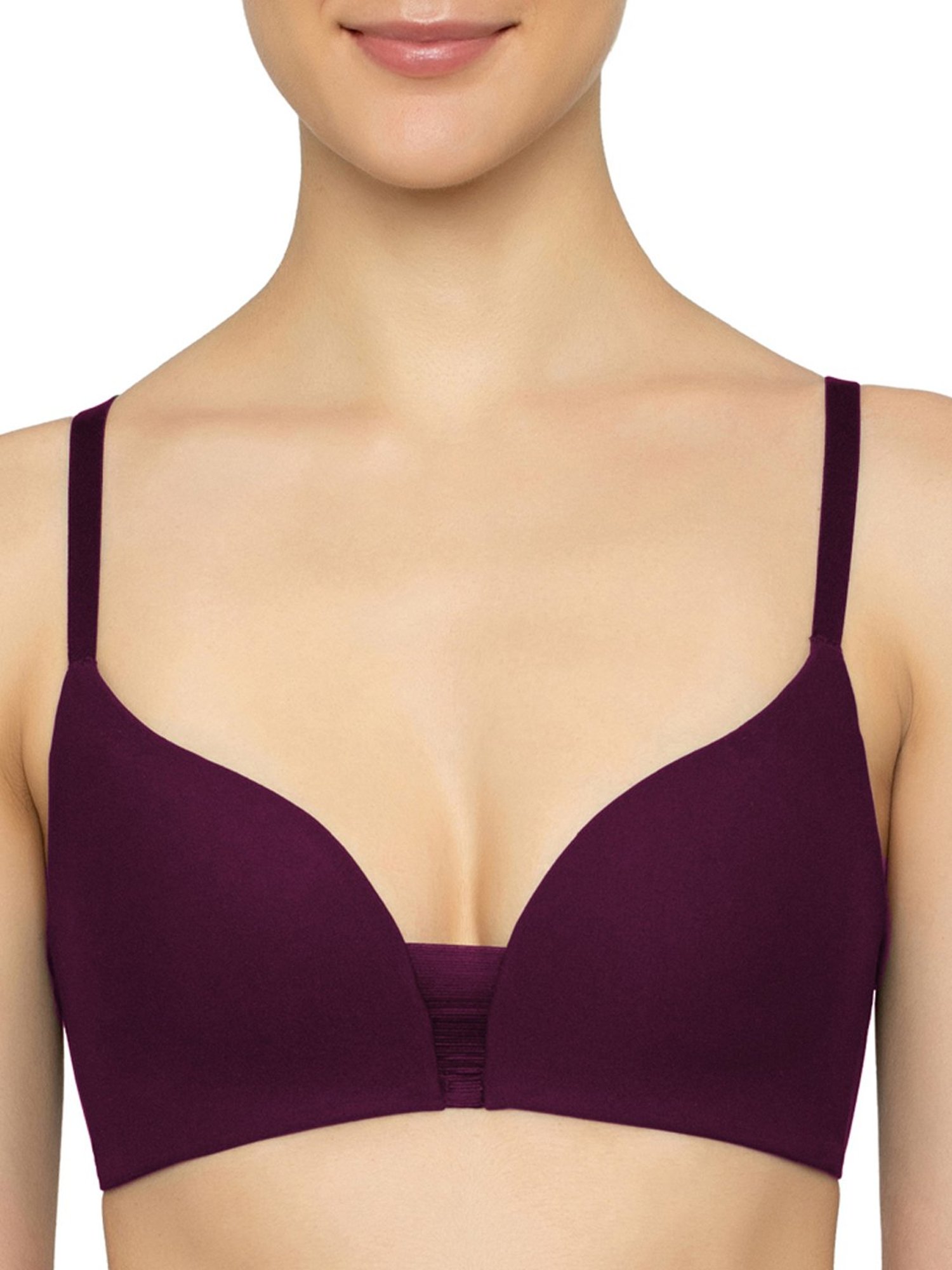 Triumph Maroon Padded T-Shirt Bra