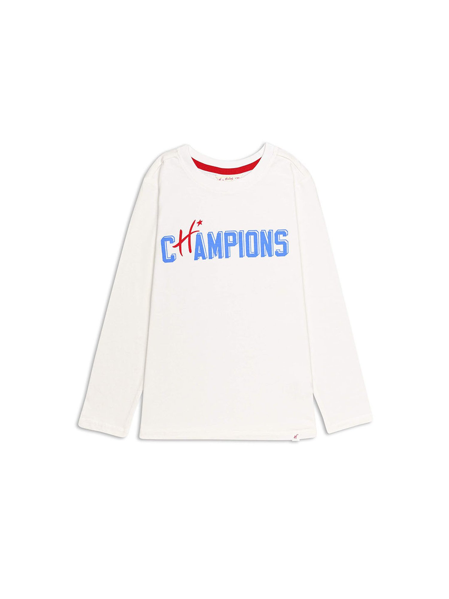 H by Hamleys Boys White & Red Printed Full Sleeves T-Shirt (Pack Of 2)