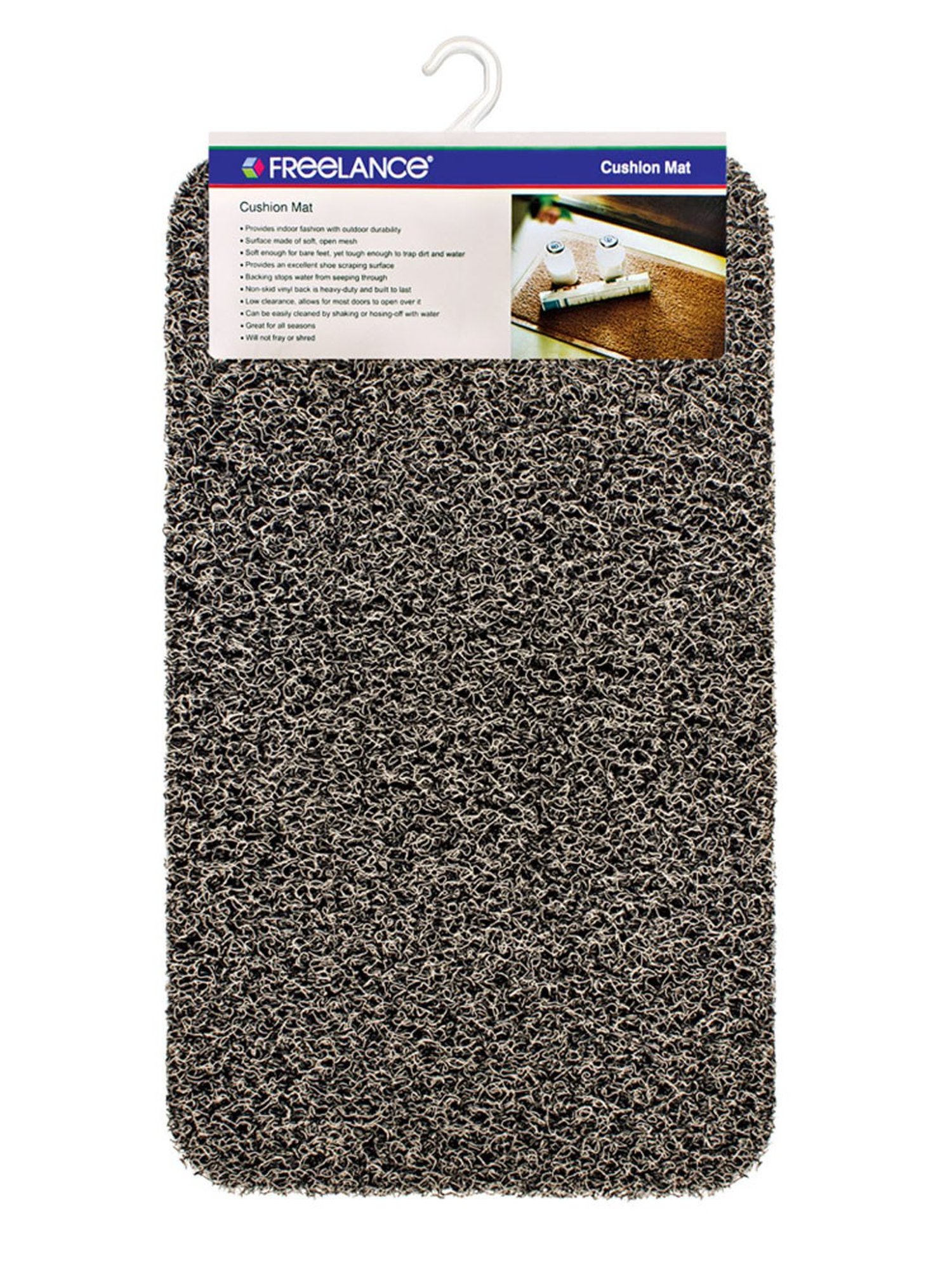 Freelance Grey PVC Set of 1 Door Mats