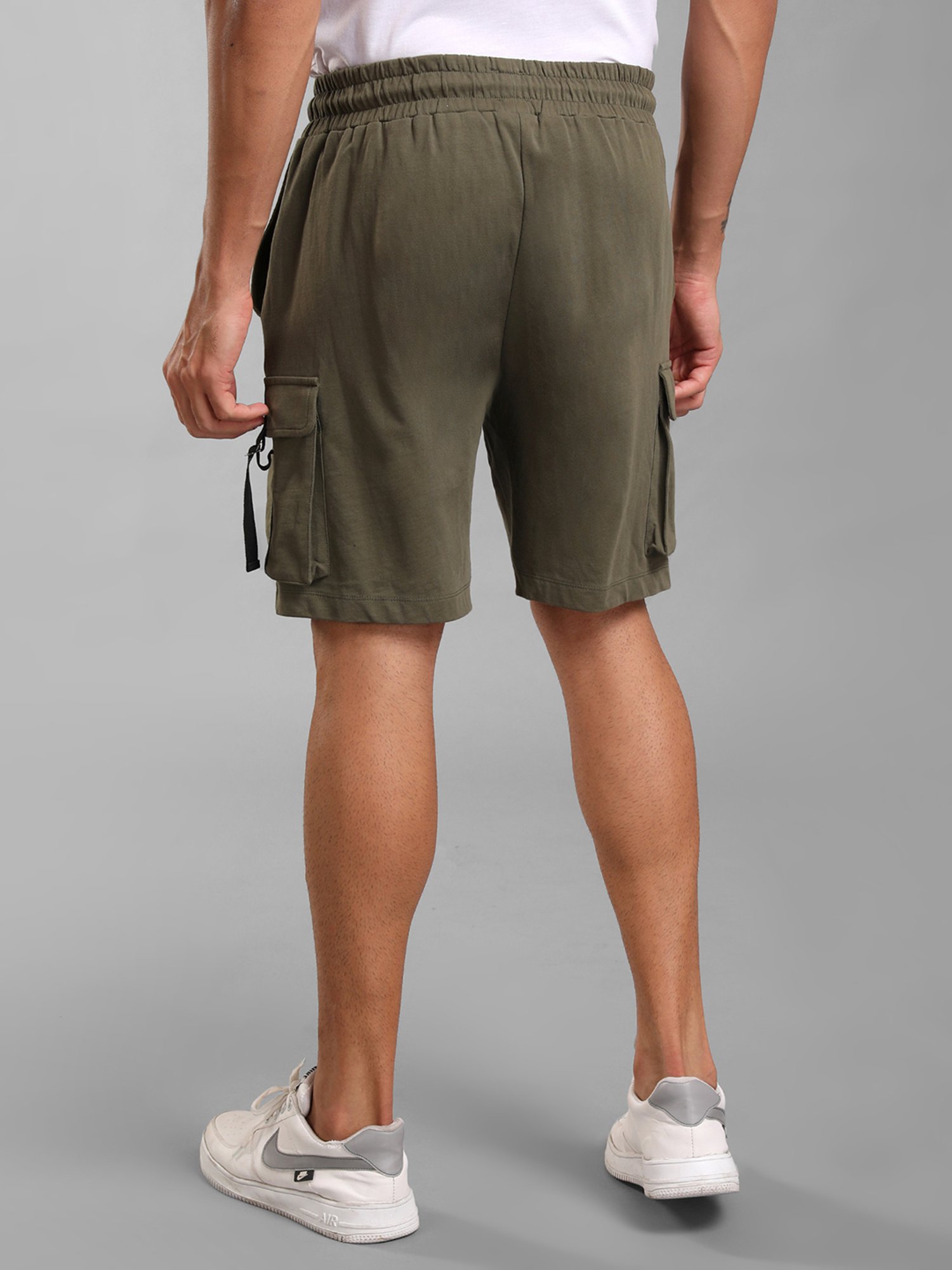 Kazo Olive Regular Fit  Shorts