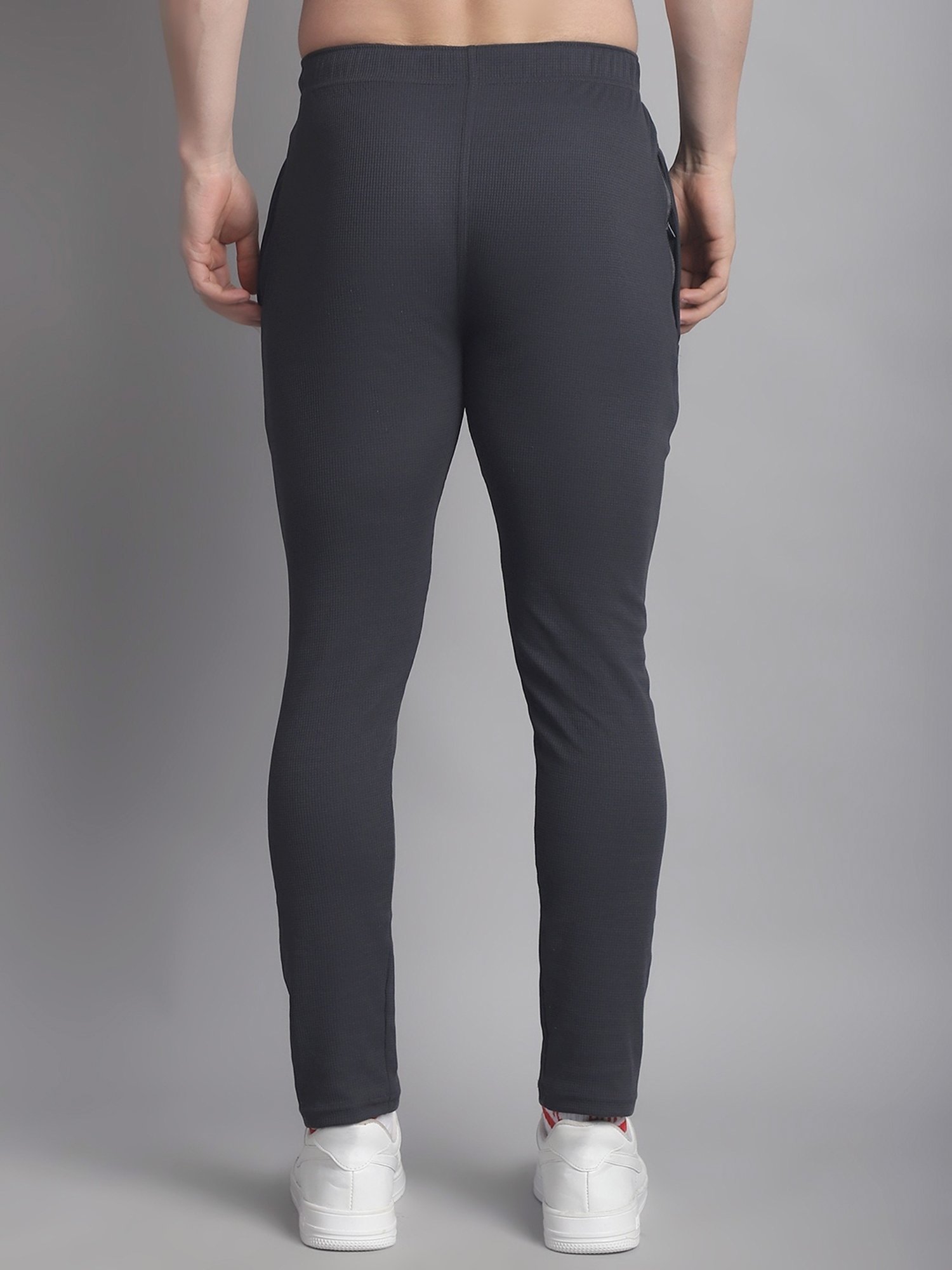 Vimal Jonney Multicolored Regular Fit Texture Trackpants - Pack Of 2