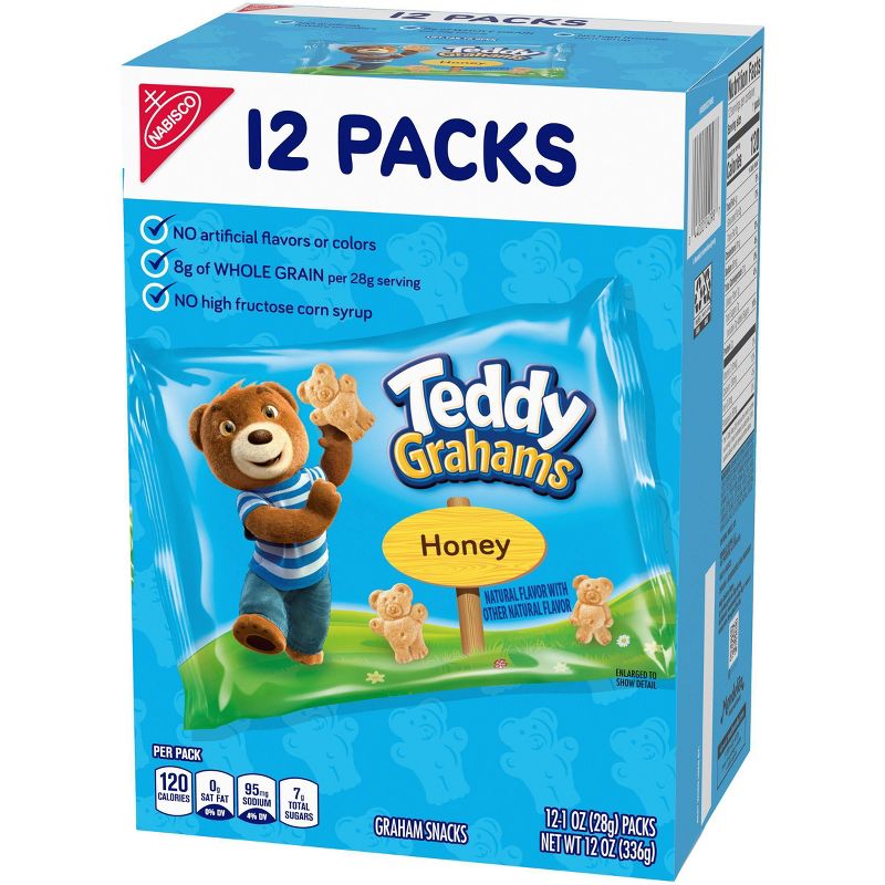 Teddy Grahams Honey Graham Snacks - Variety Pack - 12oz/12ct