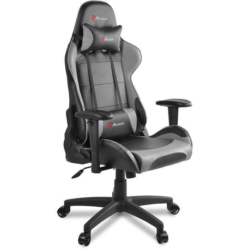 Arozzi Verona V2 Gaming Chair, Gray (VERONA-V2-GY)