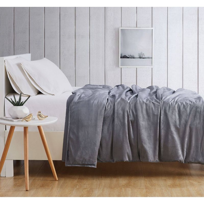 48" x 72" 15lb Weighted Blanket Gray - London Fog