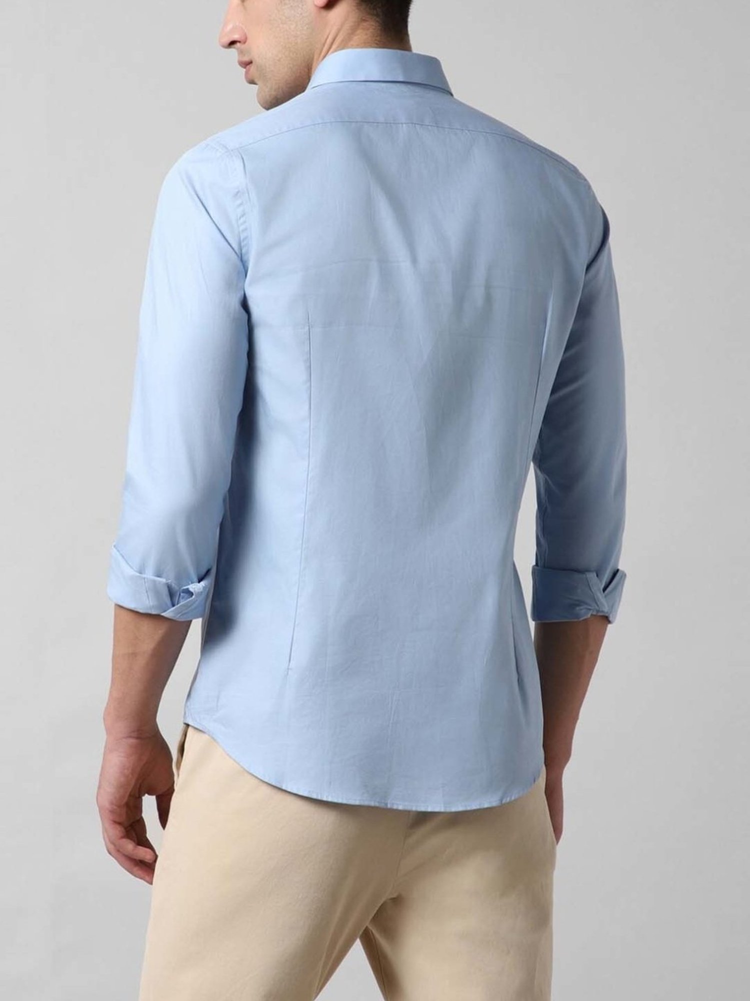 Simon Carter London Blue Stripes Slim Fit Shirt