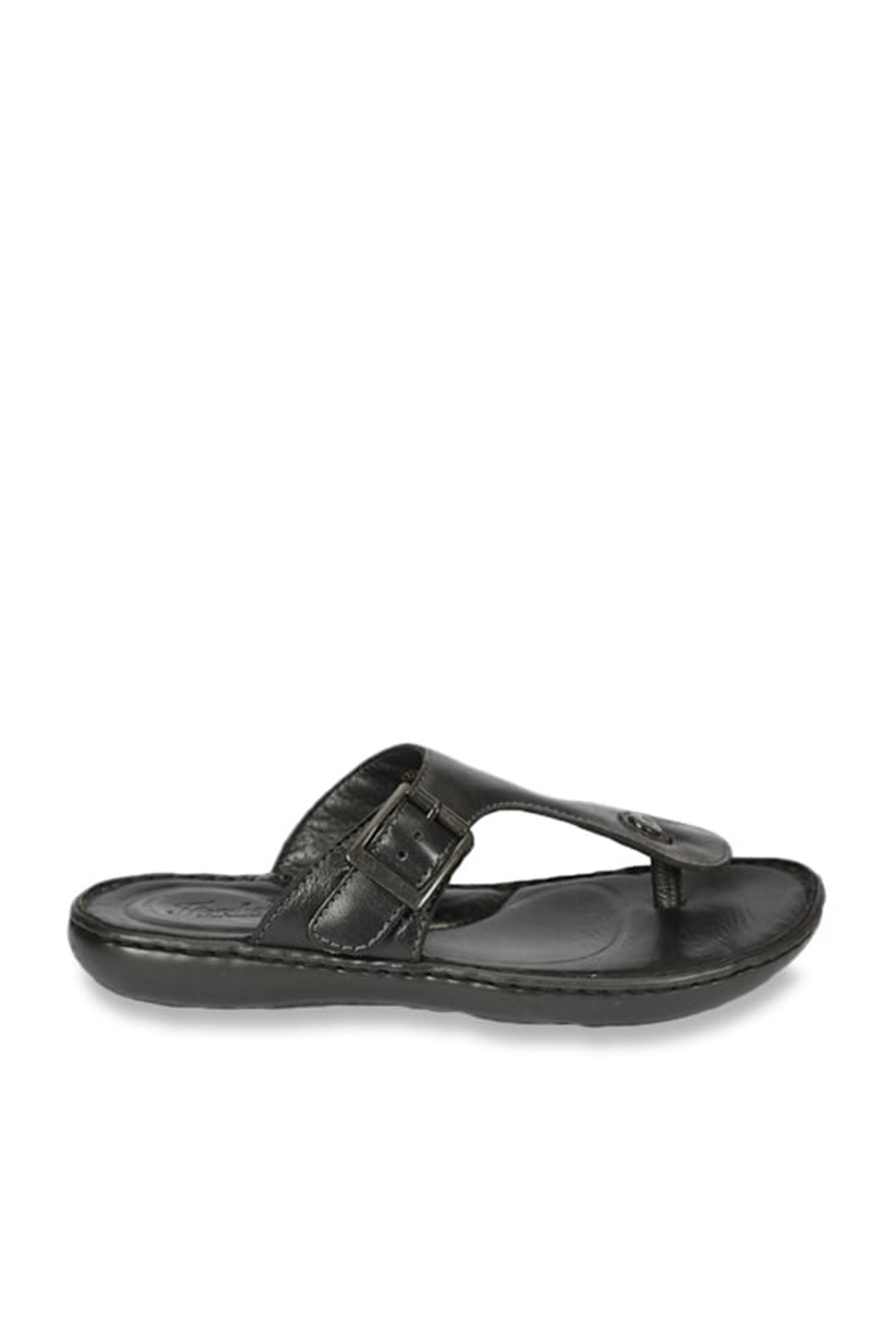 Florsheim LEWIS Black T-Strap Sandals