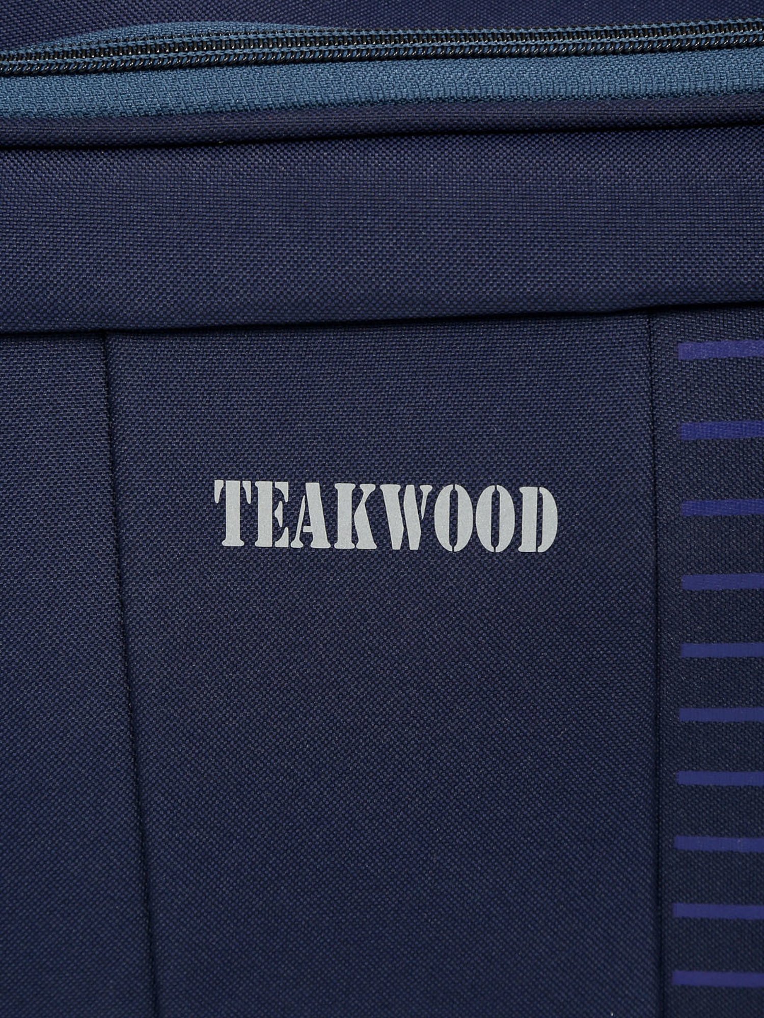Teakwood Leathers Blue Soft Sided Large Duffle Trolley Bag
