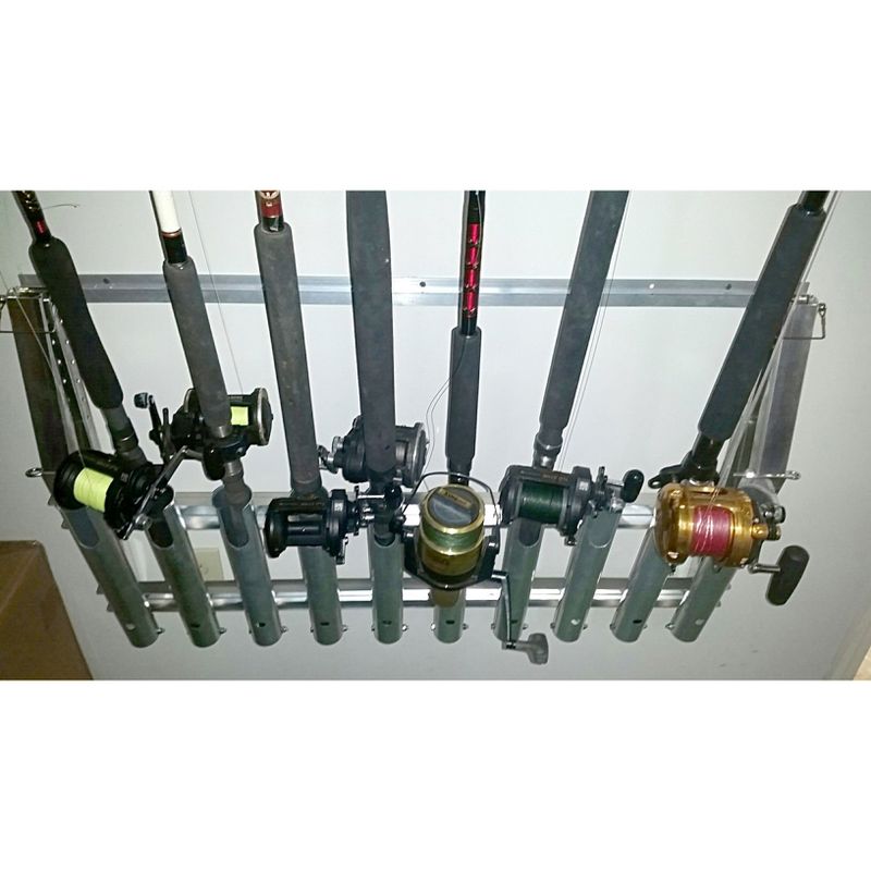 Rubbermaid Shed Shelf, Wire Basket & 50 Lbs Capacity 34" Tool Rack (2 of Each)