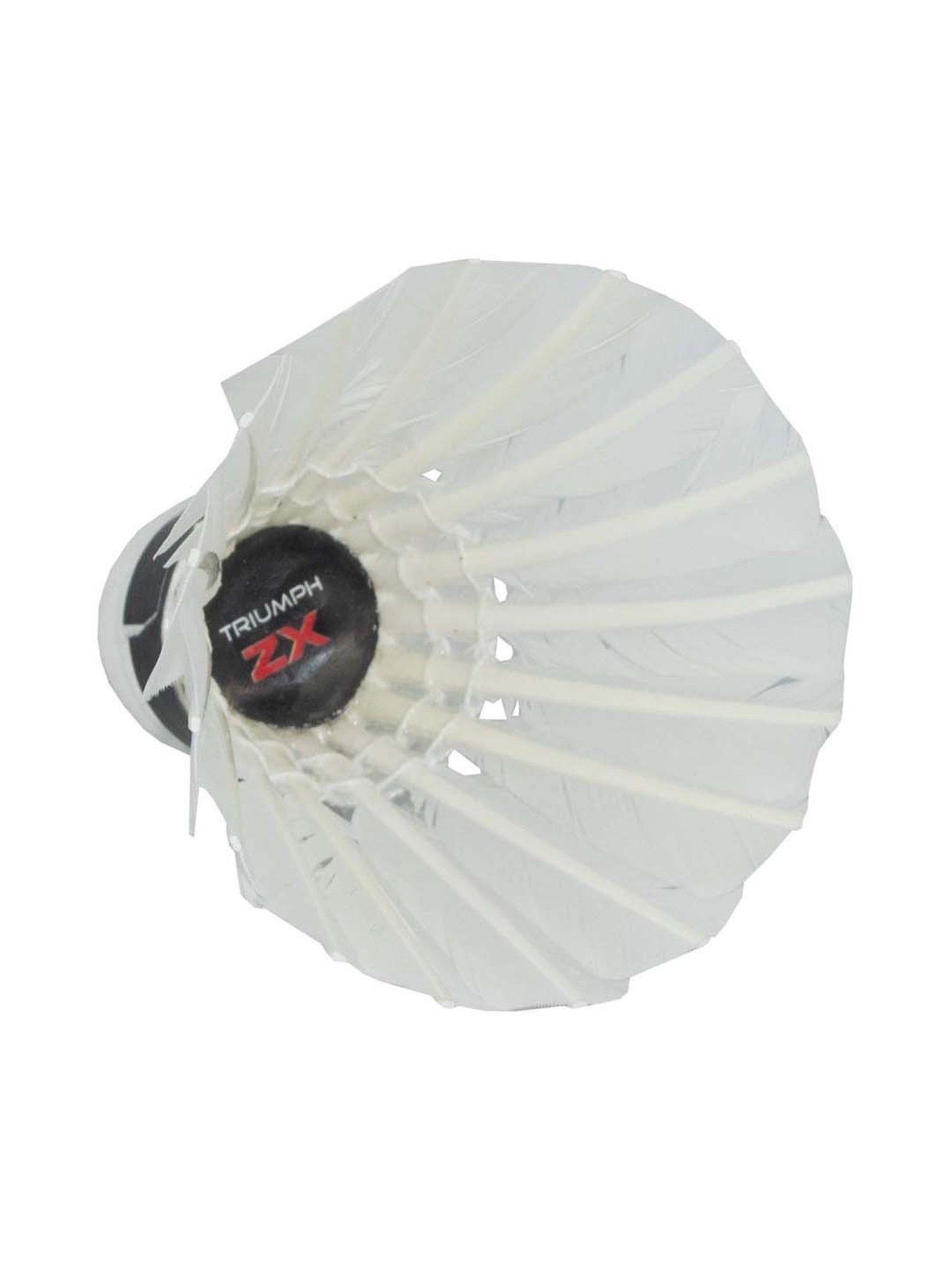 Triumph Multicolored Badminton Racquet with ZX Feather Shuttlecock for Men (10Pcs)