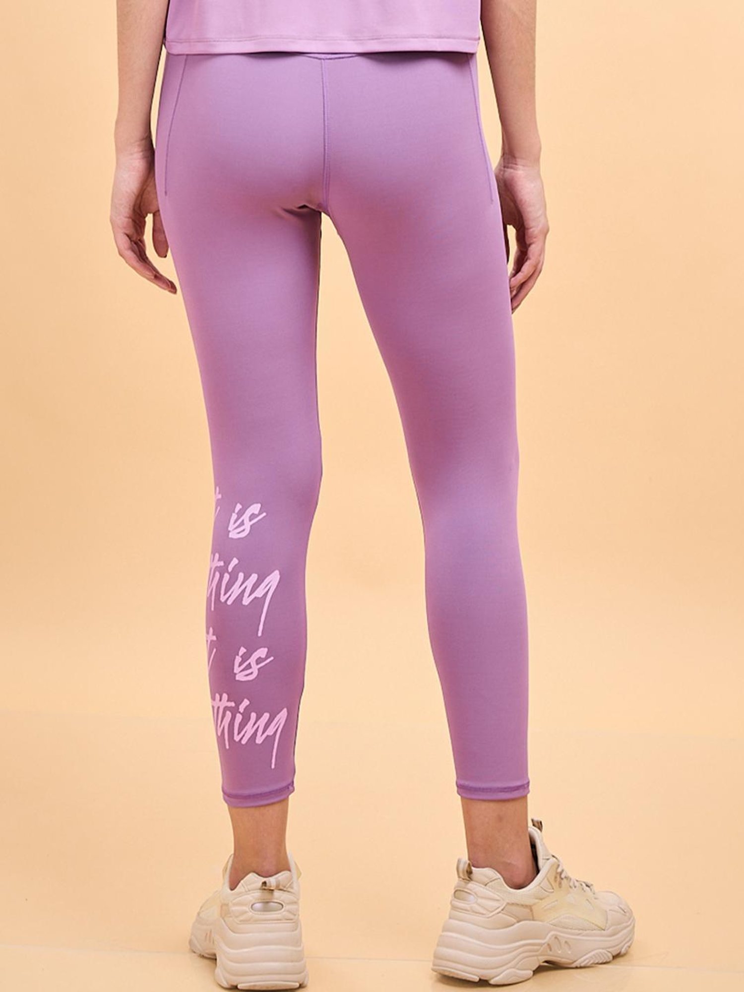 KENDALL + KYLIE Black Cotton Sports Tights