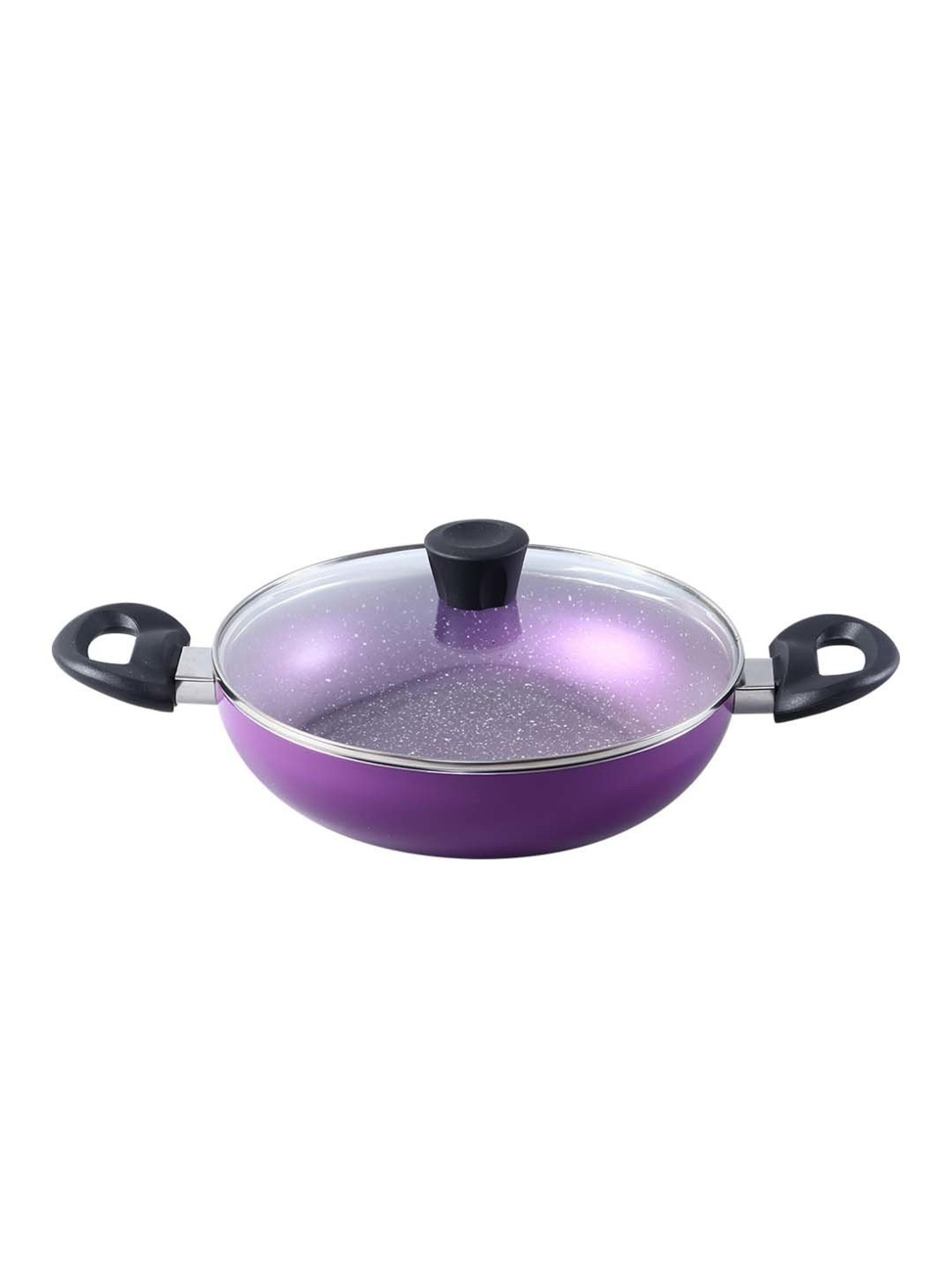 JUDGE Everyday Black Aluminium 20 cm Deep Appachatty With Lid (0.8 L)