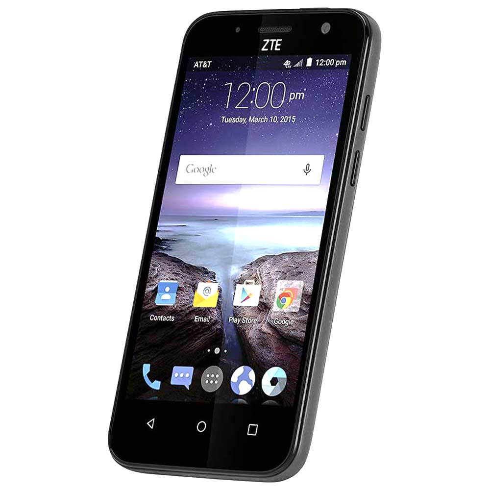 ZTE Maven Smartphone GSM Unlocked Z812 | 4.5" Touchscreen Display | 2100mAh Li-Ion Battery | 8GB + 1GB RAM | 5MP Camera + 720p HD Video Capture | Android 5.1 Lollipop - Black