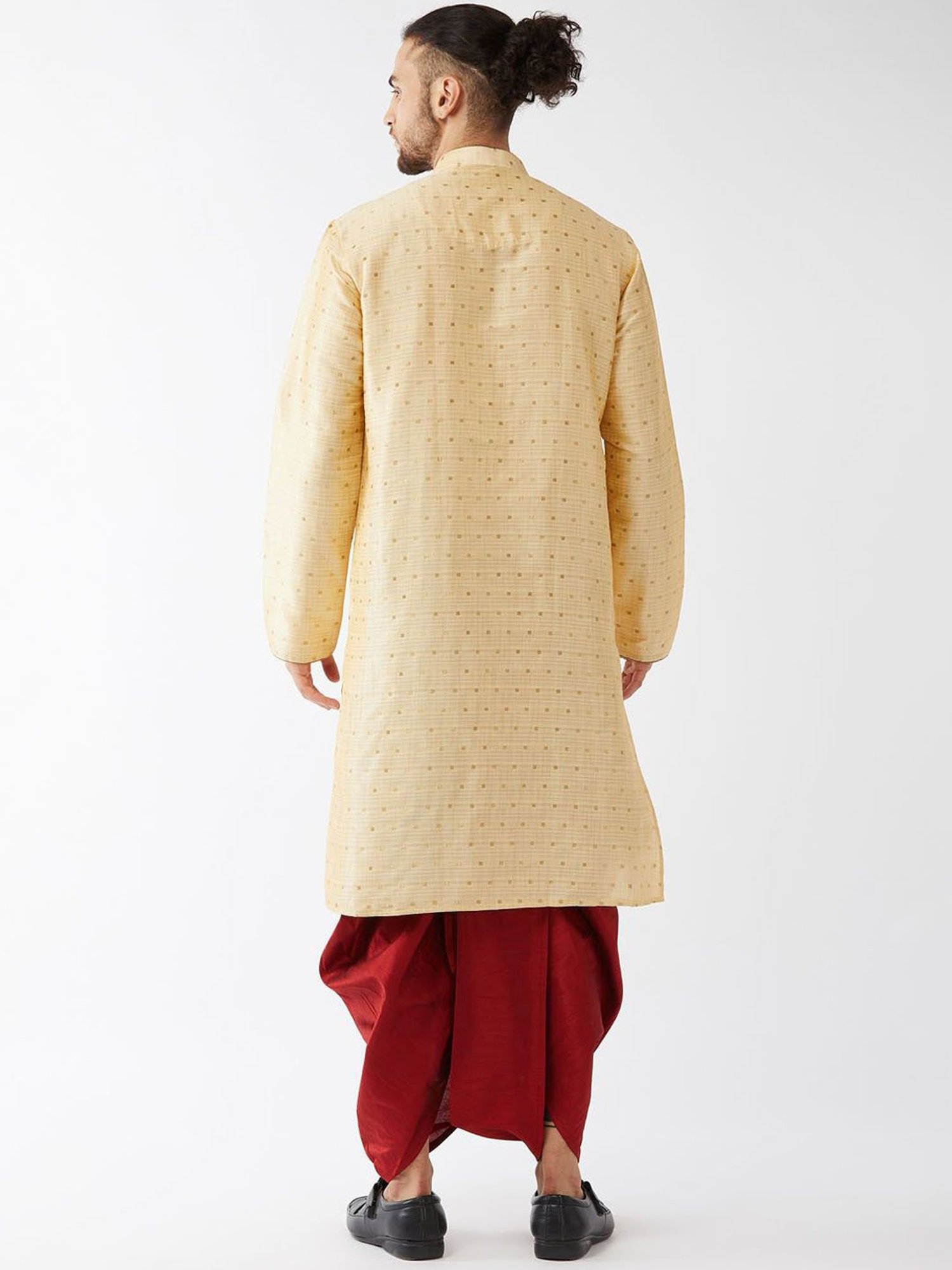 Vastramay White Cotton Straight Fit Embroidery Ethnic Suits