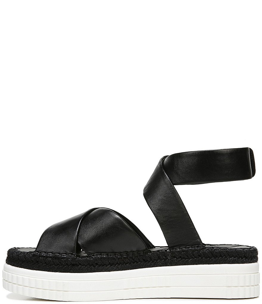 Franco Sarto Brock Leather Platform Espadrilles