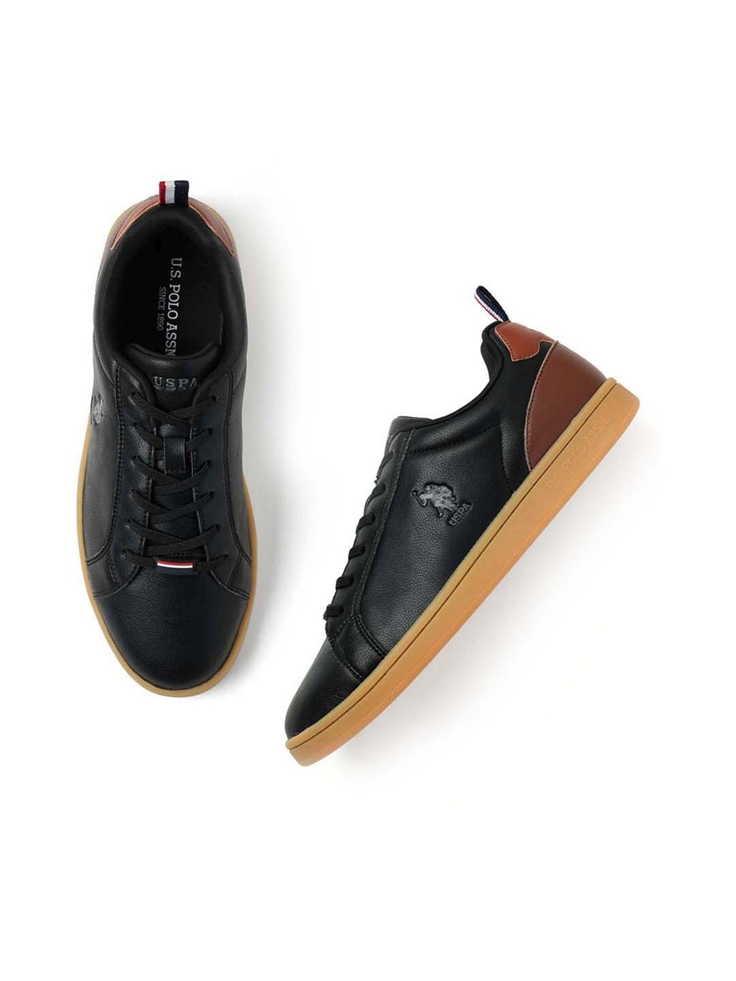 U.S. Polo Assn. Men's STEFAN Black Casual Sneakers