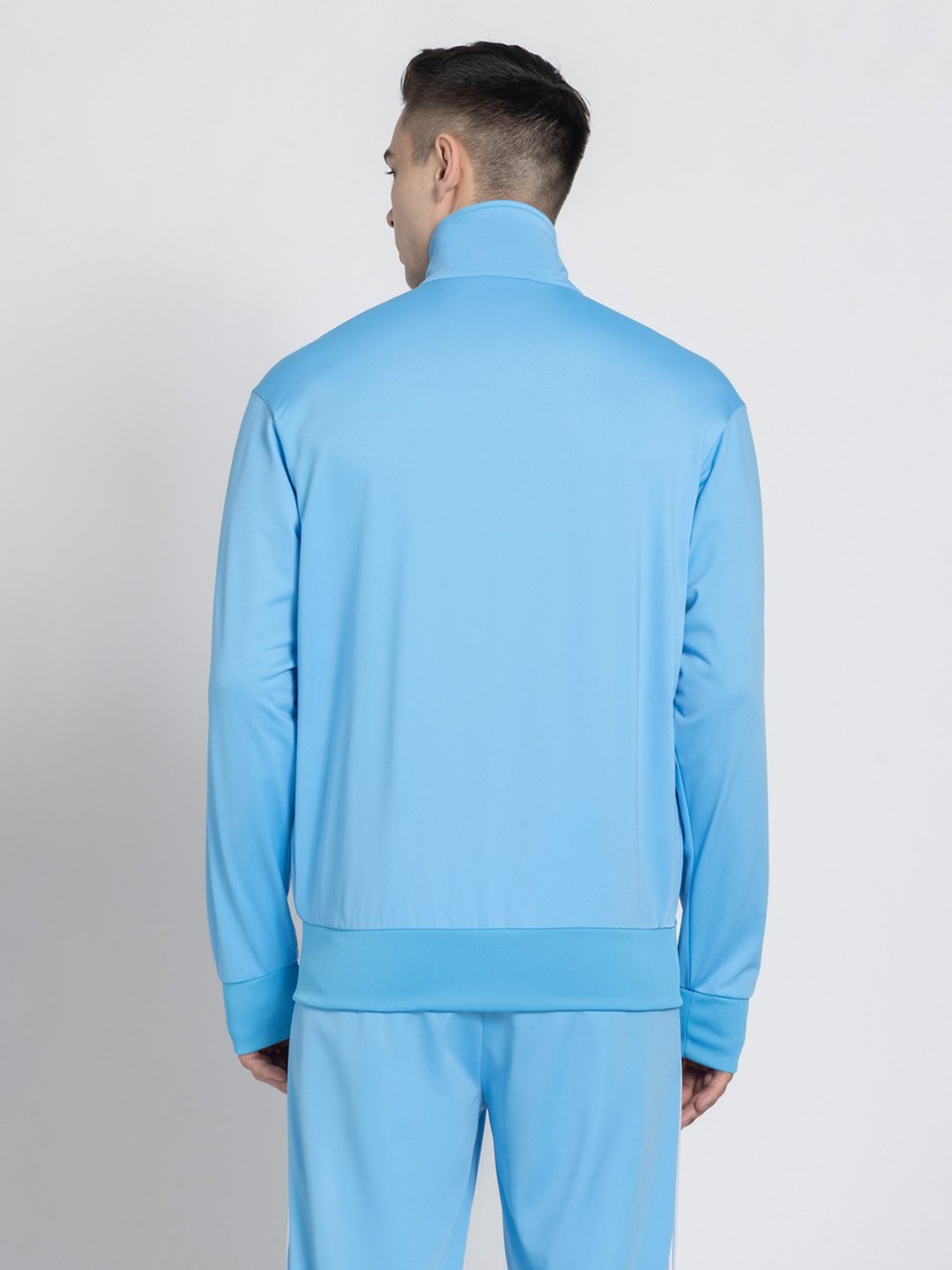 Adidas Originals Blue Regular Fit Striped Firebird Track Jacket
