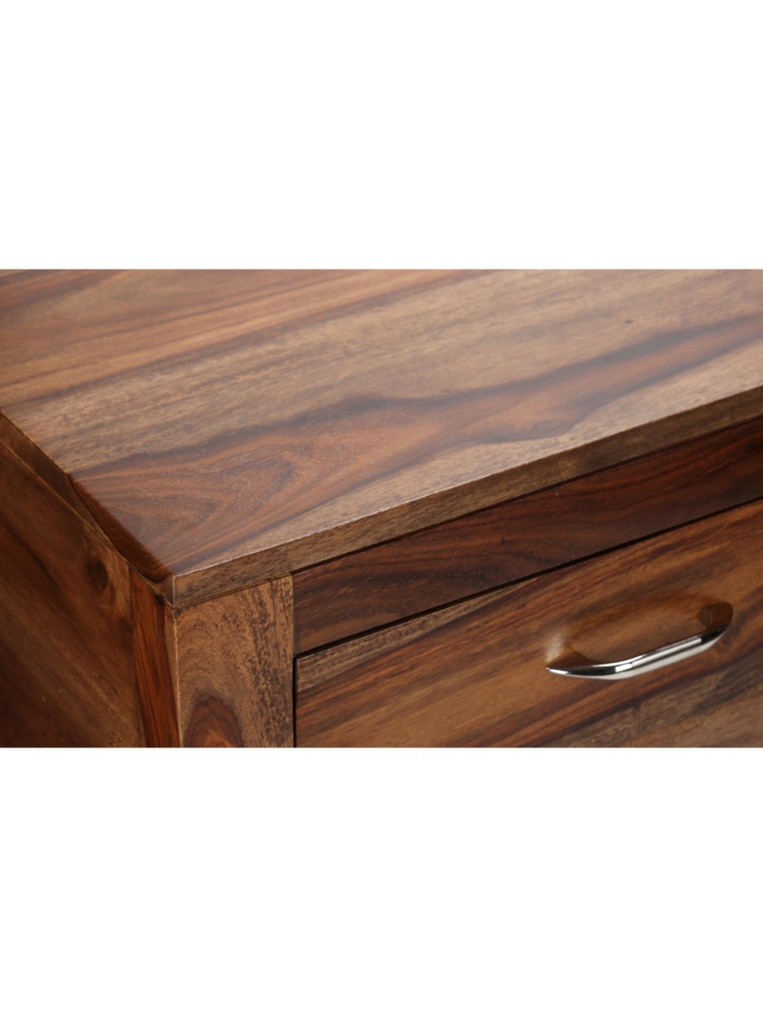 Ikiriya Elder Solid Brown Wood Console Table Teak Finish