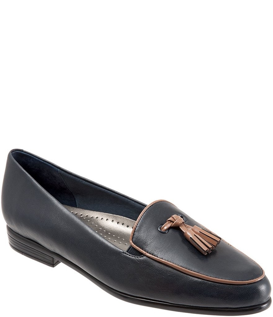 Jack Rogers Blair Pointed Toe Bow Leather Flats