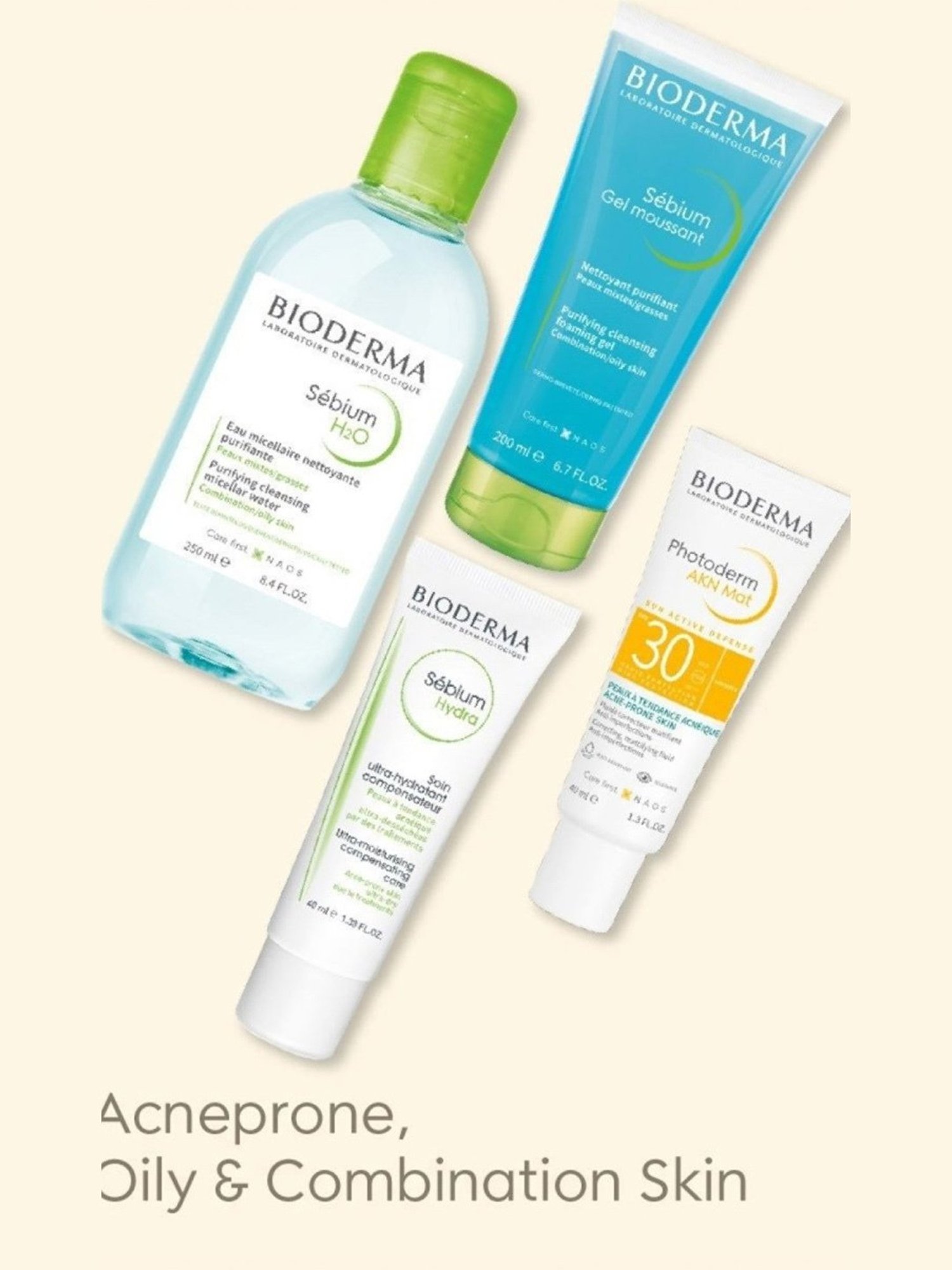 Bioderma Photoderm AKN Mat SPF 30 Matifying Anti-Blemish Sunscreen - 40 ml