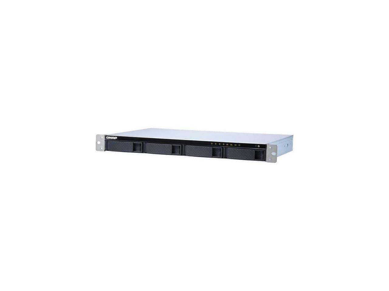 QNAP TS-431XeU-8G-US 4-bay 1U Short-Depth Rackmount NAS (8GB RAM version) with Builti-in 10 GbE Network