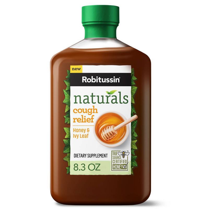 Robitussin Naturals Cough Relief Honey & Ivy Leaf Syrup - 8.3 fl oz