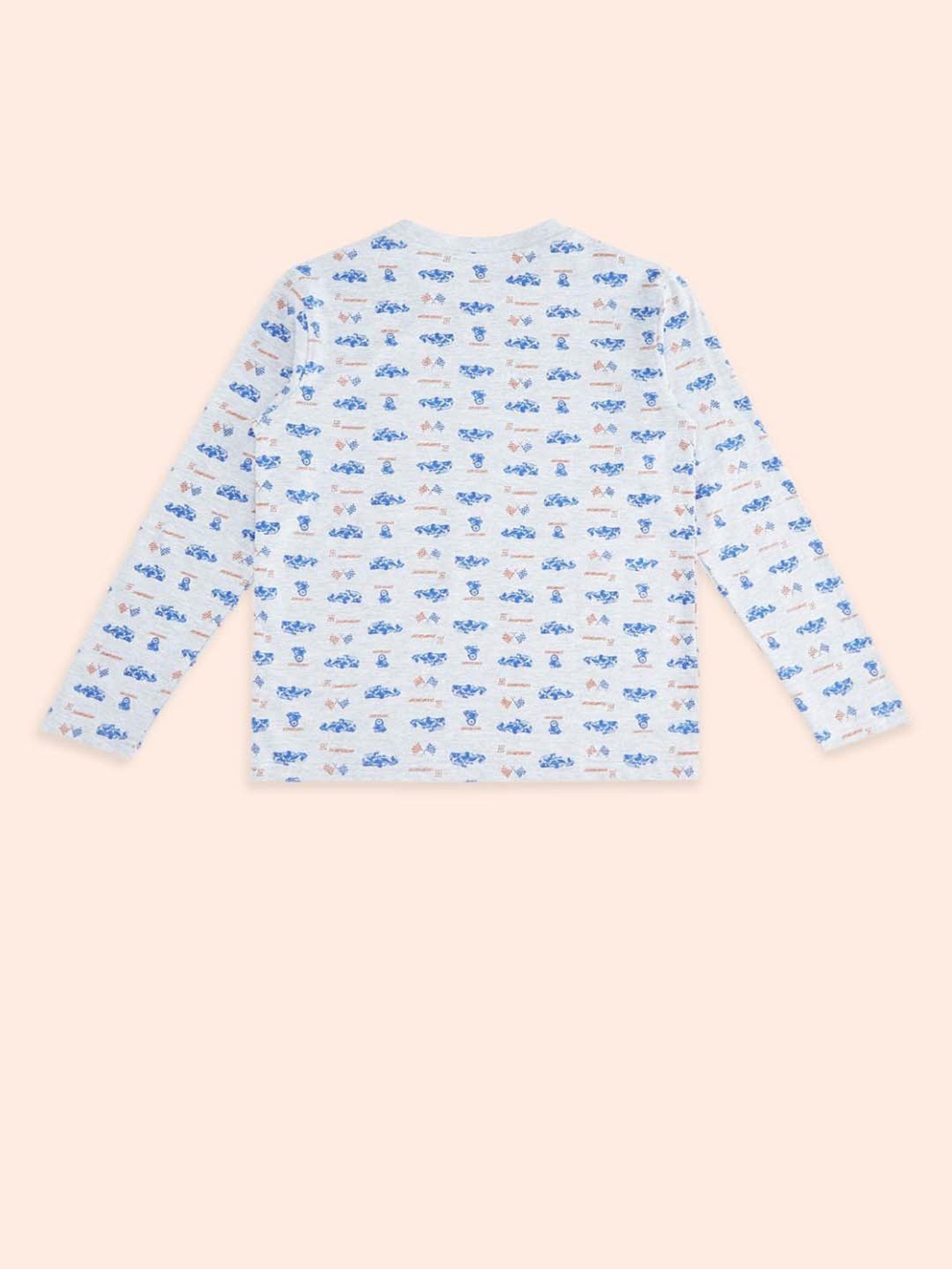 Pantaloons Baby Boys Multicolor Cotton Printed Full Sleeves T-Shirt