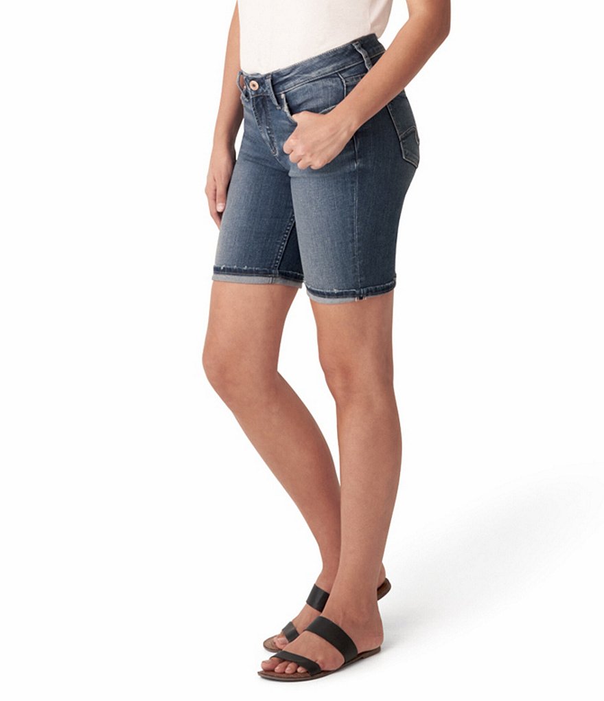 Silver Jeans Co. Suki Flip Cuff Bermuda Shorts