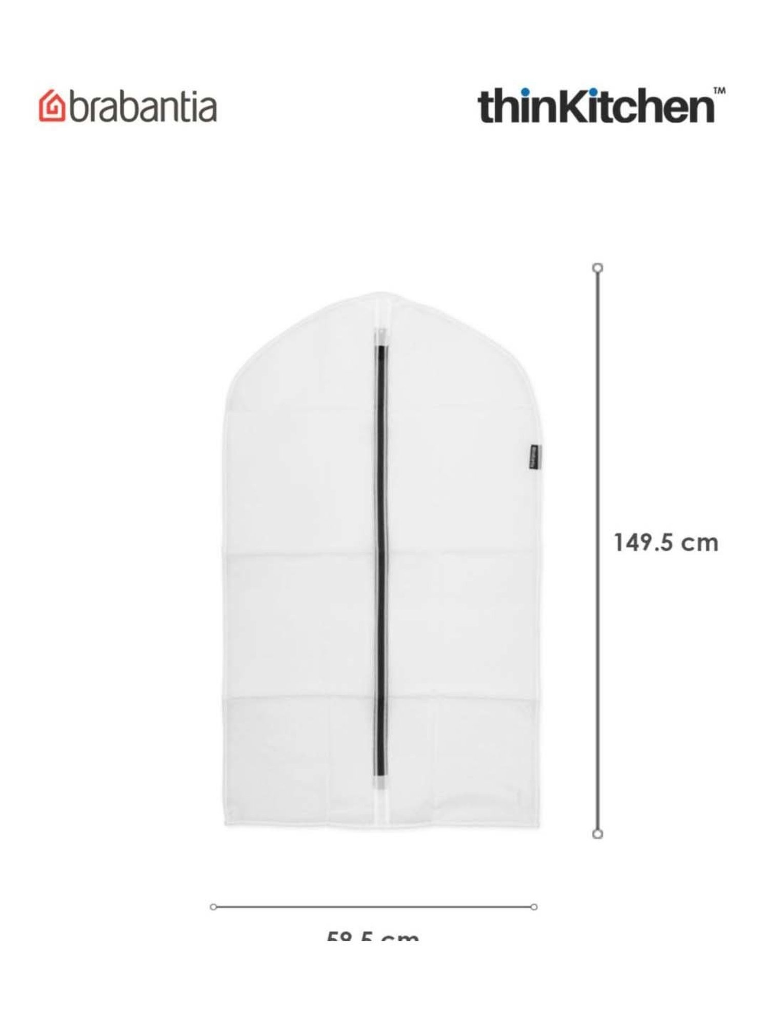 Brabantia White Plastic Protective Medium Clothes Cover - Set of 2
