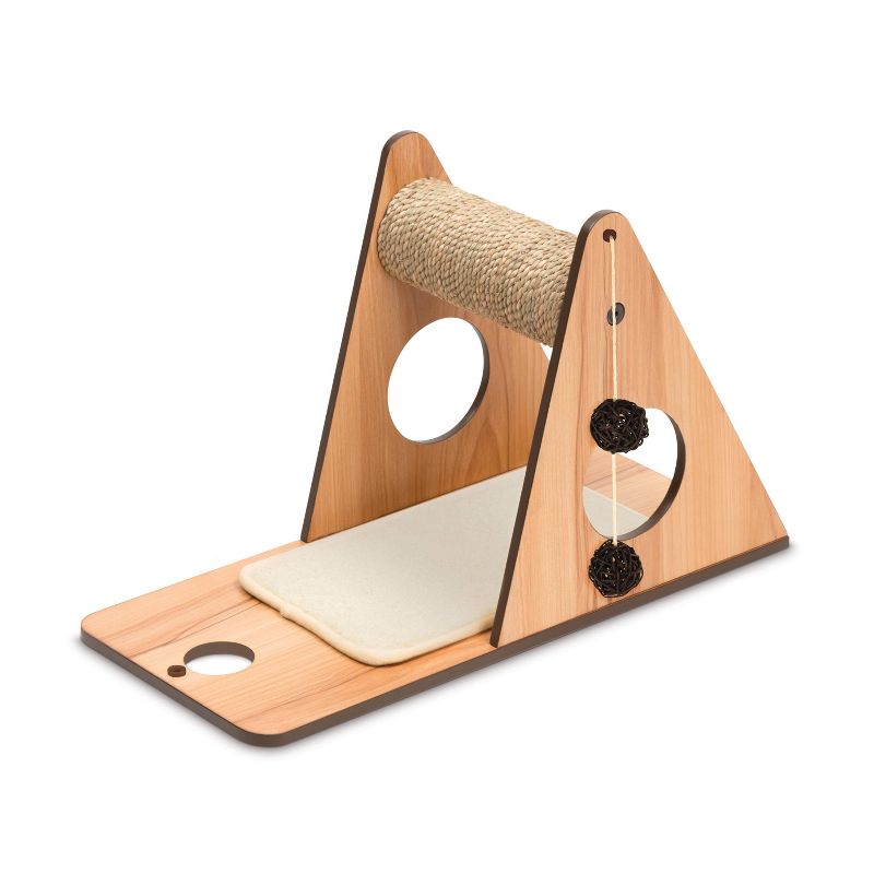 Catit Vesper V-Playstation Cat Scratcher - Walnut