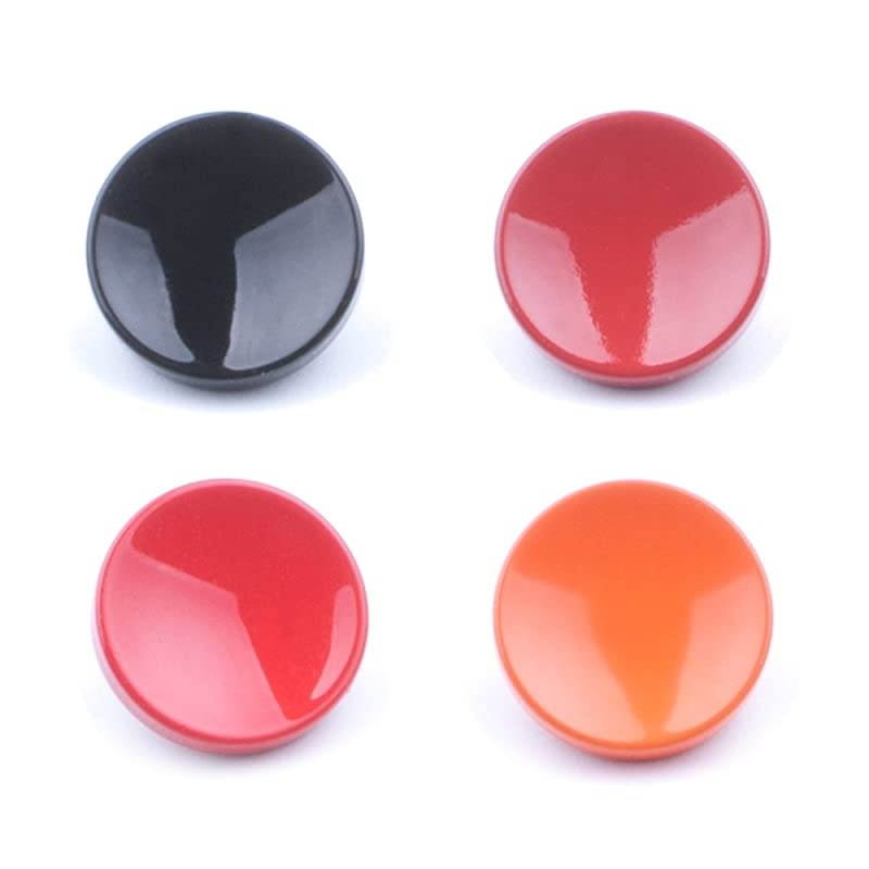 Soft Metal Shutter Release Button Compatible with Fujifilm XT30 XT4 XT3 X100F XT20 XPRO2 X30 X100T X100S XT2 RX10 II III IV Camera Black Red Darkred Orange 11mm Concave Surface4 Pack
