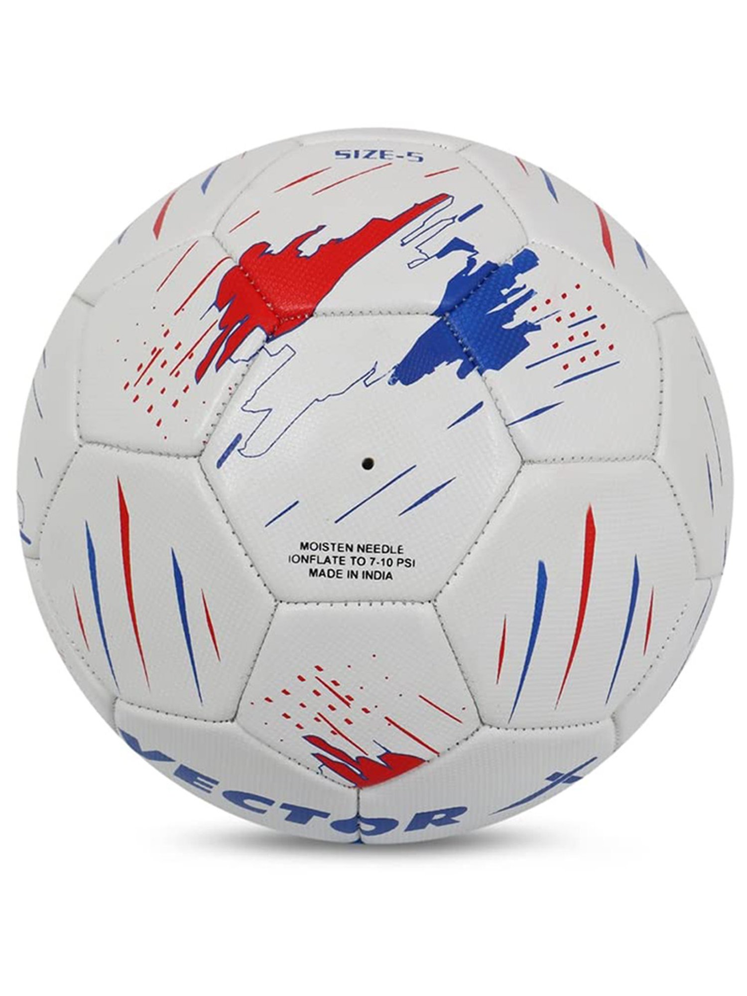 Vector X France Machine Stitched Embose PVC Football (White) Size - 5