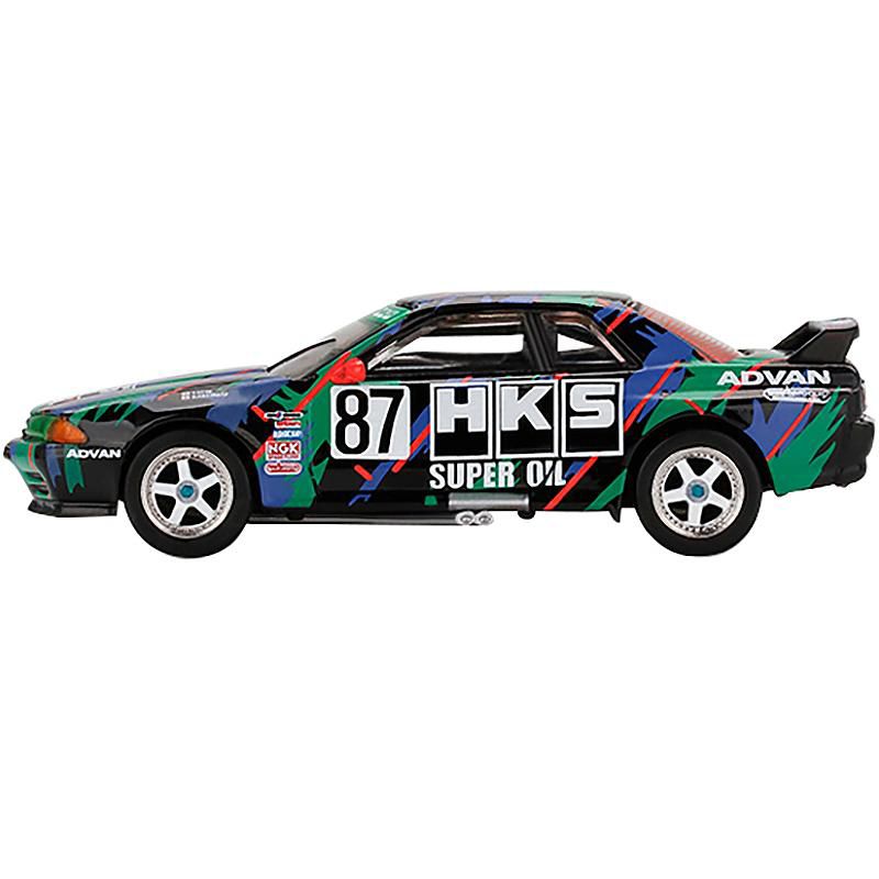 Nissan Skyline GT-R (R32) Gr. A RHD #87 "HKS" Japan Touring Car Chammp. 1993 Ltd Ed 1800 pcs 1/64 Diecast True Scale Miniatures