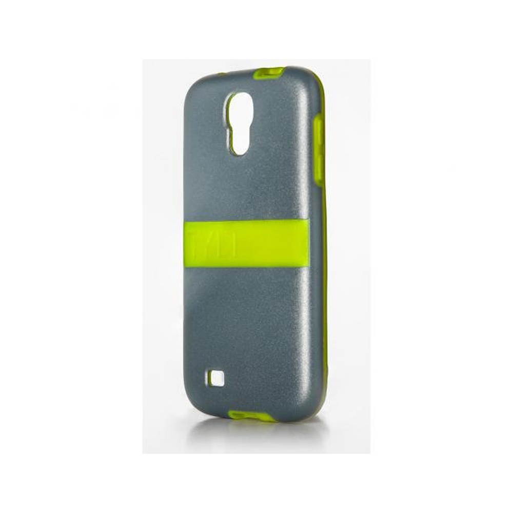 Tylt Band Series Hardshell Case for Samsung Galaxy S4 - Gray / Lime Green