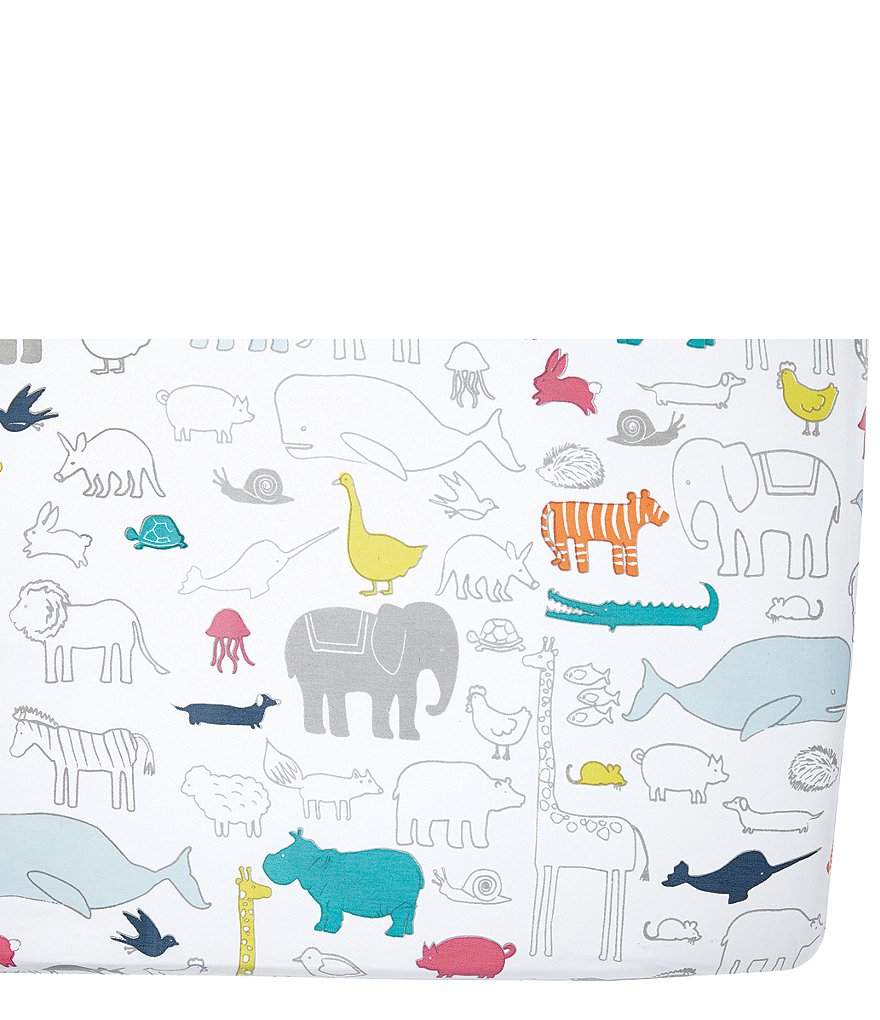 Pehr Baby Noah's Ark Organic Cotton Crib Sheets