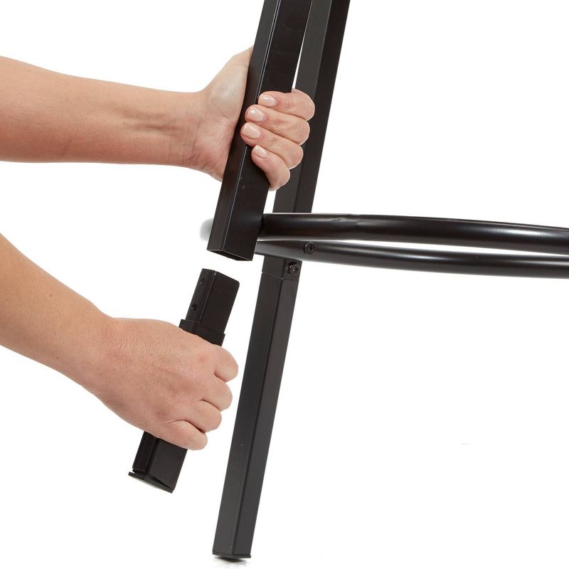 Everett Adjustable Mod Wrap Back Barstool White - Silverwood