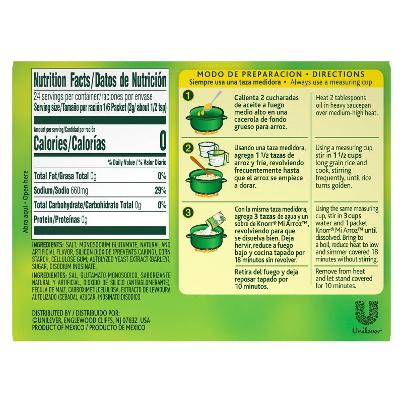 Knorr Mi Arroz Rice Seasoning Mix White- 4ct