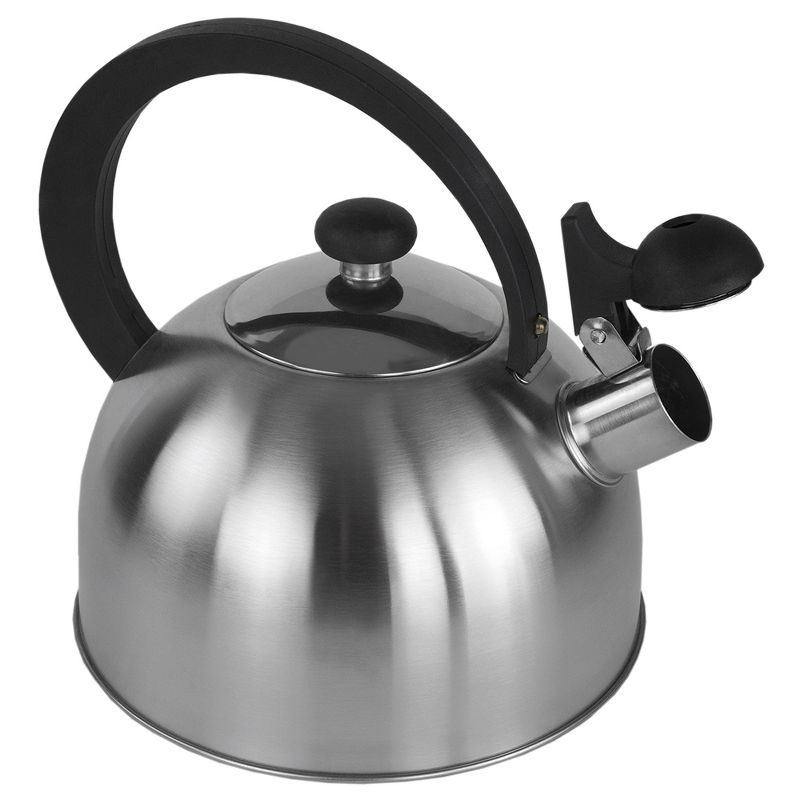 Home Basics 85 oz. Stainless Steel Tea Kettle, Silver